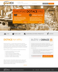Desktop project www.grantex.cz